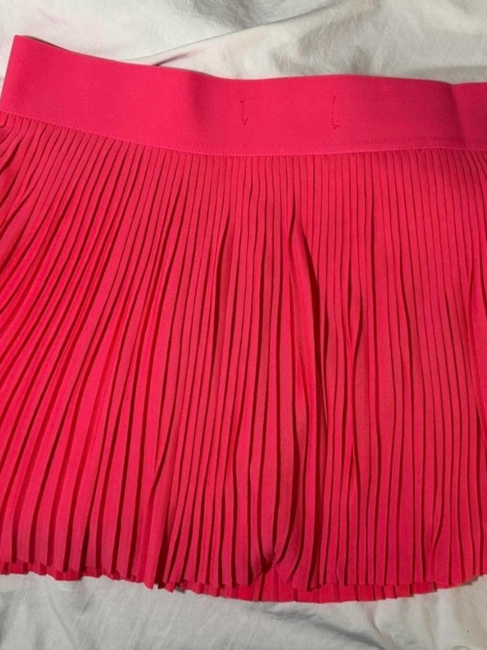 No Boundaries Hot Pink Pleated Mini Skirt